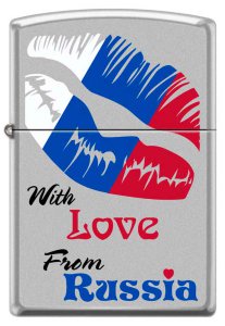 ZIPPO ЗАЖИГАЛКА 205 WITH LOVE FROM RUSSIA
